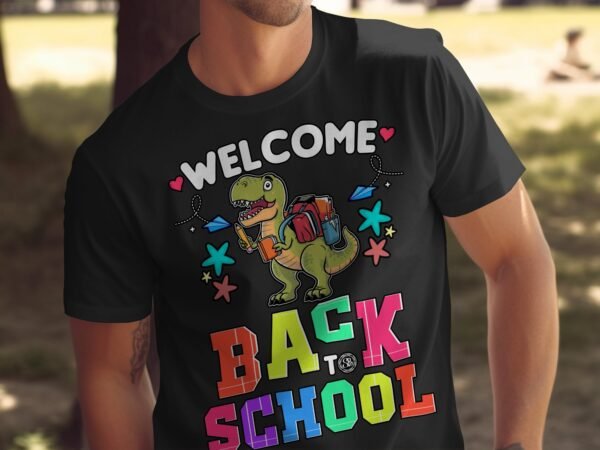 Willkommen zurück zur Schule T-Shirts, Dino T-Shirts, Kinder T-Shirts, Schul T-Shirts, Lehrer T-Shirts, Geschenke T-Shirts - Image 5