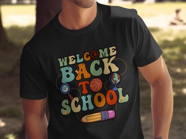 Willkommen Zurück Zur Schule T-Shirts, Retro Schuldesign, Lehrergeschenke, Schulanfang, Bunte Shirts, Alphabet Shirts, Studenten Shirts - Image 5