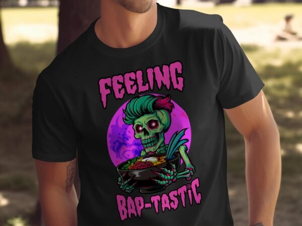 Anime Bibimbap Halloween T-Shirt, Koreanisches Essen Tee, Magisches Kostüm, Ramen MRE Zutaten Shirt, Wahnsinn Bowl Top, Gimbap Party - Image 5