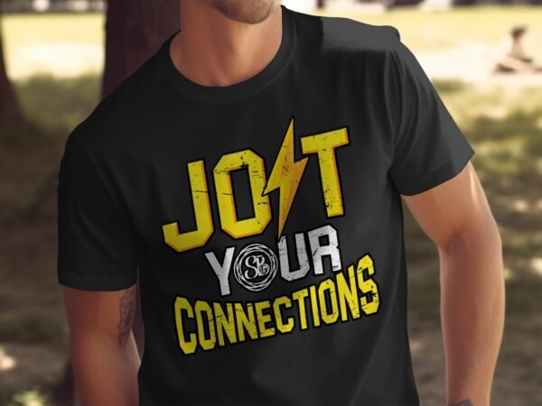 Motivational Graphic T-Shirt, Jolt Your Connections Tee, Inspiring Design Shirt, Electric Theme Top, Casual Wear, Unisex Fashion - Image 5