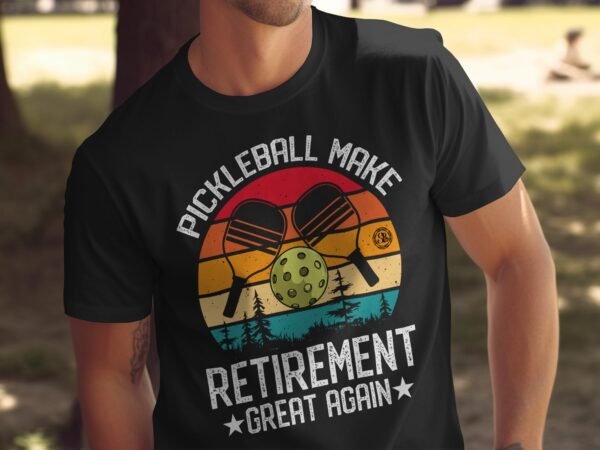 Retro Pickleball Motiv T-Shirt, Lustige Pickleball Spieler Geschenkidee, Vintage Pickleball Schläger Design T-Shirt Für Sportliebhaber - Image 5