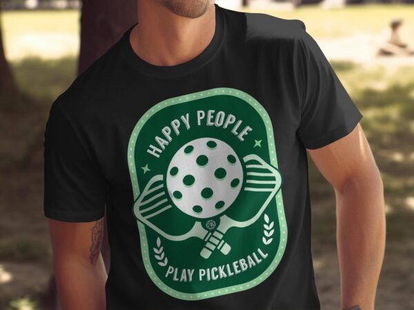 Pickleball Spieler T-Shirt, Geschenk für Sportliebhaber, Fröhliches Pickleballschläger Motiv Fan Tee, Lustiges Outdoor-Aktivität Team Shirt - Image 5