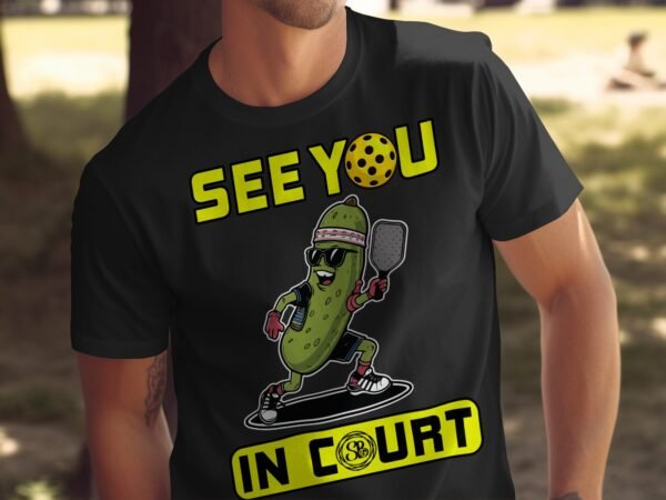 Pickleball Spieler T-Shirt, Geschenk für Sportliebhaber, Pickleballschläger Motiv Fan Tee, Lustiger Spruch Outdoor-Aktivität Team Shirt - Image 5