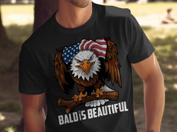Unabhängigkeitstag Shirt Wappentier Adler USA 4 Juli Outfit Veteran Patrioten Look Freiheit Style Amerika Flaggen Design Weißkopfseeadler - Image 5