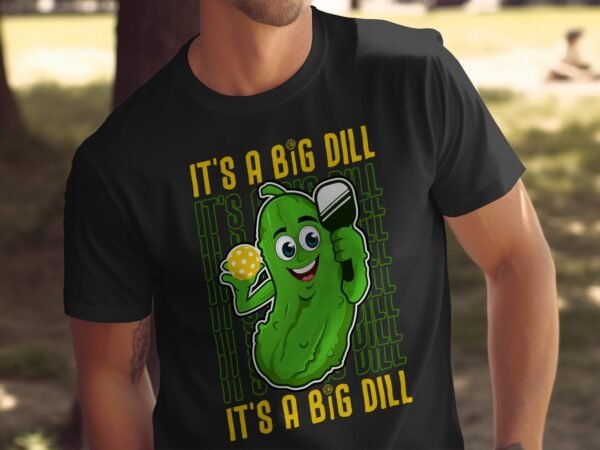 Pickleball Spieler T-Shirt, Geschenk für Sportliebhaber, Originelles Dill-Gurke Motiv Fan Tee, Lustiges Outdoor-Aktivität Sportler Shirt - Image 5