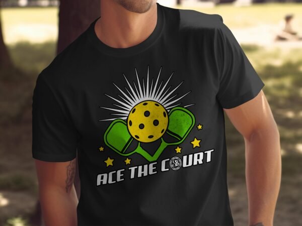 Pickleball Spieler T-Shirt, Geschenk für Sportliebhaber, Originelles Schläger Ass Motiv Fan Tee, Lustiges Outdoor-Aktivität Team Shirt - Image 5