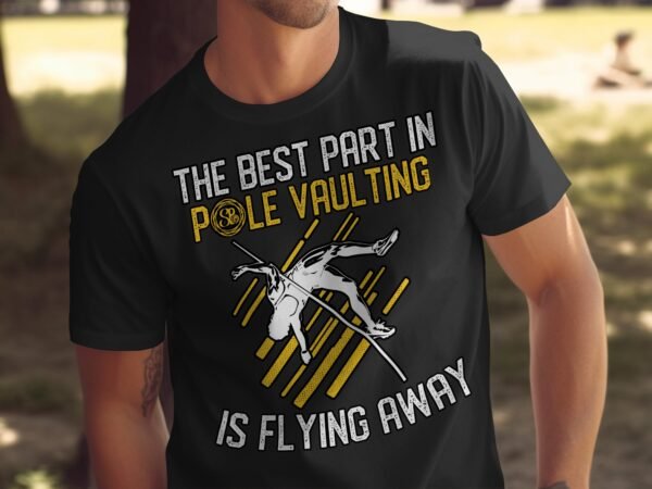 Lustiges Stabhochsprung Shirt, Fliegen ist der beste Teil, Geschenk für Stabhochspringer, Sportliebhaber Shirt, Lustiges Sportshirt - Image 5