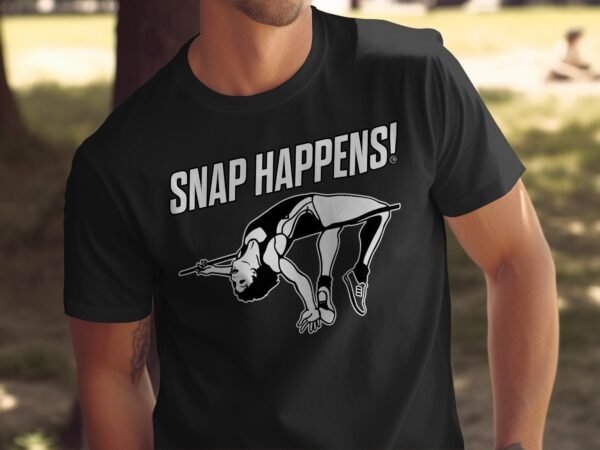 Lustiges T-Shirt Design, Snap Happens Grafik, Einzigartige Sportbekleidung, Humorvolles Geschenk, Unisex T-Shirt - Image 5