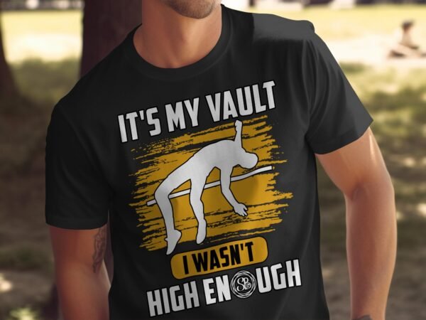 Lustiges T-Shirt fuer Sportler, Tolles Geschenk fuer Leichtathleten, Baumwoll T-Shirt mit Spruch, Hochsprung Grafik T-Shirt - Image 5