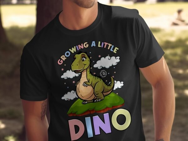 Cartoon Schwangerschafts T-Shirt Pregasaurus Outfit Werdende Mutter Dino Shirt Mama Babybauch T-Shirt Familienzuwachs Baby Kleidung - Image 5