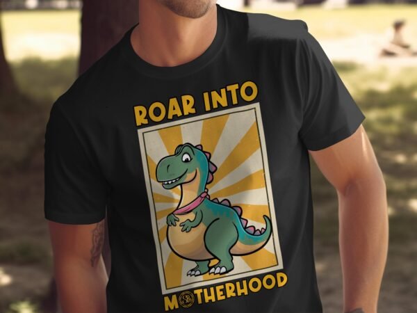 Brüll In Mutterschaft Shirt Pregasaurus T-Shirt Schwangerschaft Kleidung Dino Shirt Mama in Spe Familienzuwachs Shirt Babybauch Mode - Image 5