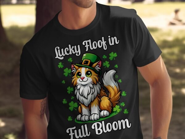 Katzen T-Shirt St. Patricks Day Haustiere Niedliche Glücksbringer Grüne Kleeblätter Kawaii Katzendesign Glück Katzendruck Irisches Fest - Image 5
