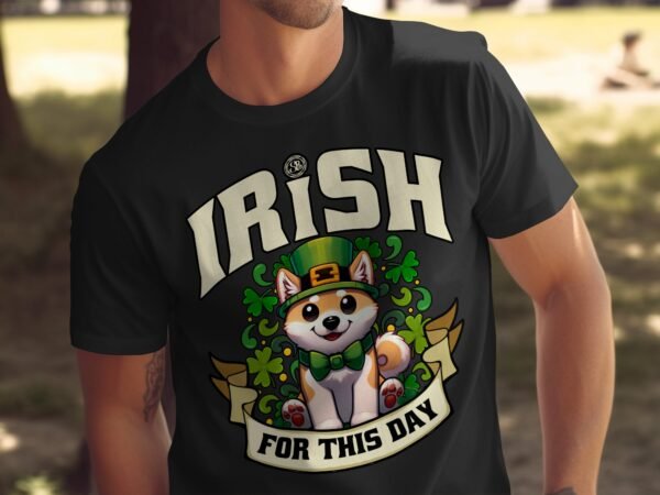 Irish Shiba Inu Lustige Hund Katze T-Shirt, St. Patricks Day Tier T-Shirt, Lustiger Cartoon Shiba Inu T-Shirt, Geschenkidee - Image 5