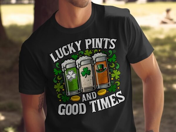 Lustige Bier T-Shirt, St Patrick's Day Shirt, Irland Feier Tshirt, Kleeblatt Pints Tee, Good Times Hemd, Bierliebhaber Geschenk - Image 5