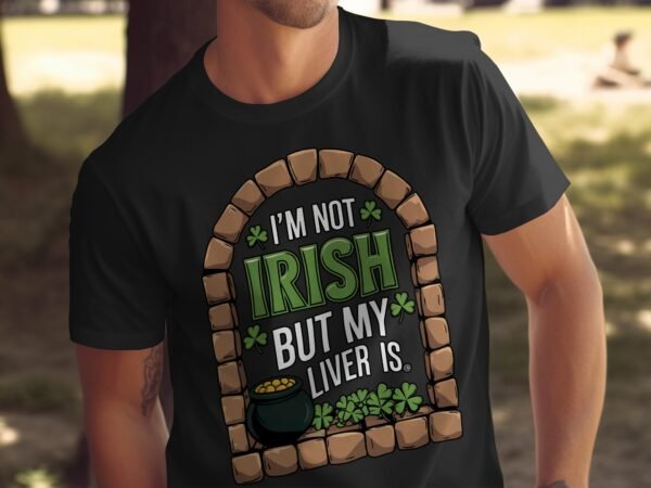 Lustiges irisches T-Shirt, Irland humorvoller Spruch, St. Patricks Day Geschenk, witzige Liver Grafik, irische Feiertag Kleidung - Image 5