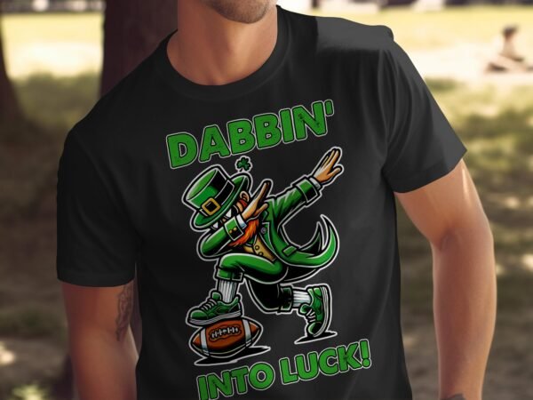 Dabbin' into Luck T-Shirt, St. Patrick's Day Shirt, Irish Leprechaun Shirt, Funny Irish Shirt, Lucky T-Shirt, Holiday Tee - Image 5