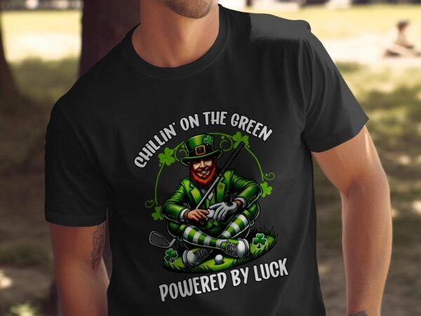 St. Patricks Day Golf Shirt, Chillin On The Green Shirt, Lustiger Golf-Lehrer, Gruesse Kleidung, Geschenk für Golfer - Image 4
