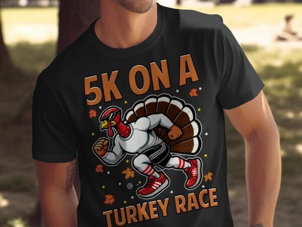 Herbstliches Erntedankfest T-Shirt, Traditionell Amerika Kanada Top, Lustiges Truthahn Rennen TROT Shirt, Festliches Geflügel Kürbis Tee - Image 5