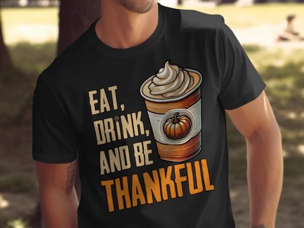 Herbstliches Erntedankfest T-Shirt, Traditionell Amerika Kanada Kürbisbecher Top, Lustiges Truthahn Shirt, Festliches Geflügel Kürbis Tee - Image 5
