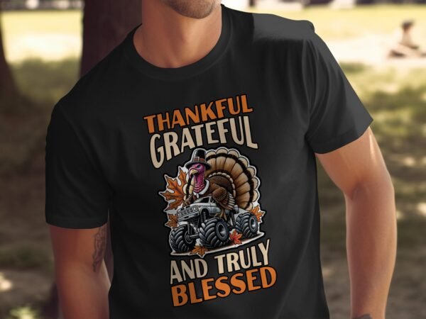 Herbstliches Erntedankfest T-Shirt, Traditionell Amerika Kanada Top, Lustiges Dino T-Rex Truthahn Shirt, Festliches Geflügel Kürbis Tee - Image 5