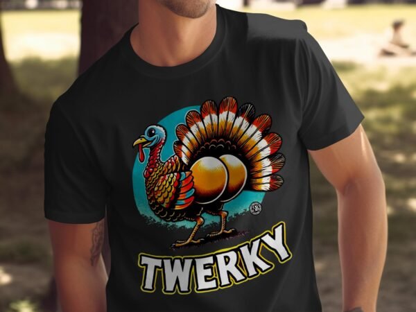 Herbstliches Erntedankfest T-Shirt, Traditionell Amerika Kanada Top, Lustiges Truthahn Rennen TROT Shirt, Festliches Geflügel Kürbis Tee - Image 5