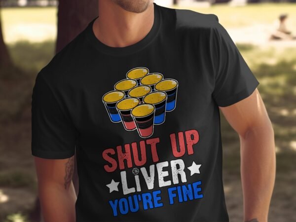 Nationalfeiertag T-Shirt USA 4 Juli Outfit Veteran Patrioten Spiel Freiheit Style Amerika Studenten Flaggen Design Bierpong Unabhängigkeit - Image 5