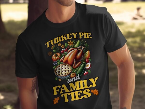 Herbstliches Erntedankfest T-Shirt, Traditionell Amerika Kanada Abendessen Top, Lustiges Truthahn Shirt, Festliches Geflügel Kürbis Tee - Image 5