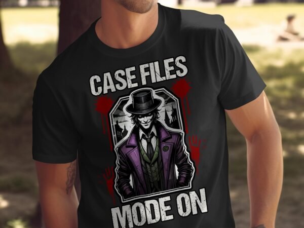 Kriminalfall True Crime T-Shirt, Geheimnis Horror Geschichten für Krimi Fans Tee, Rätsel Verdächtiger Detektiv Top, Joker Ermittlungen Shirt - Image 5