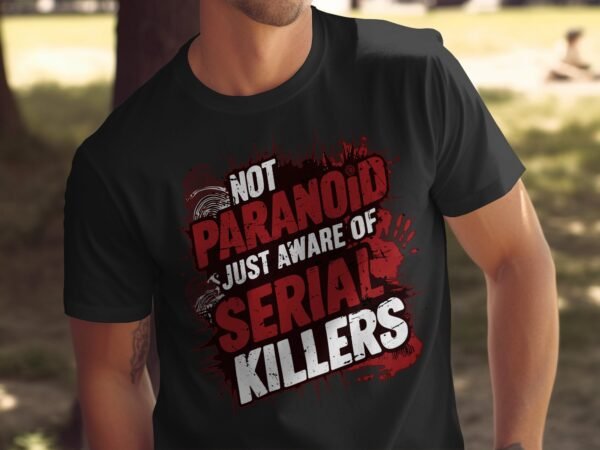 Kriminalfall True Crime T-Shirt, Paranoide Horror Geschichten für Krimifans Tee, Abenteuerliebhaber Verbrecher Top, Motiv Ermittlungen Shirt - Image 5