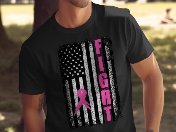 Kampf Stärke Hoffnung Brustkrebs Bewusstsein T-Shirt, Vorsorgeuntersuchung Gesundheit Tee, Hilfe Symbol der Solidarität Pinke Schleife Top - Image 5