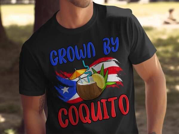 Tropisches Coquito Weihnachten T-Shirt, Traditionelles Kokosnuss Urlaubsgetränk Shirt, Festliches Puerto Rico Karibik Tee, Kokos Reisetop - Image 5