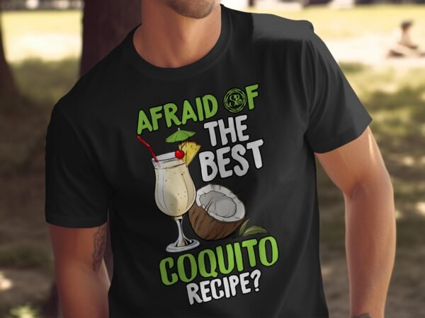Tropisches Coquito Weihnachten T-Shirt, Traditionelles Kokosnuss Urlaubsgetränk Shirt, Festliches Puerto Rico Karibik Tee, Kokos Reisetop - Image 5