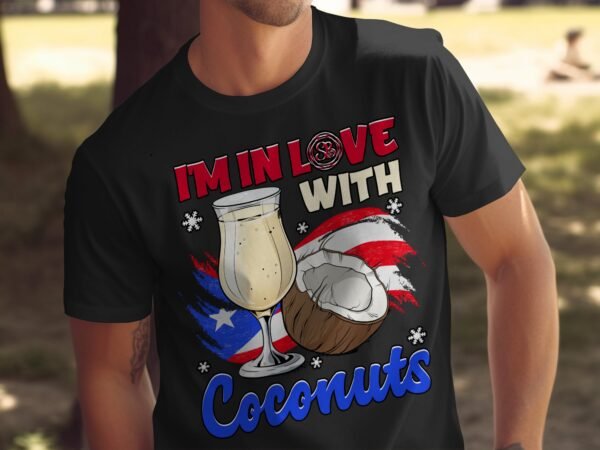 Tropisches Coquito Weihnachten T-Shirt, Traditionelles Kokosnuss Urlaubsgetränk Shirt, Festliches Puerto Rico Karibik Tee, Kokos Reisetop - Image 5