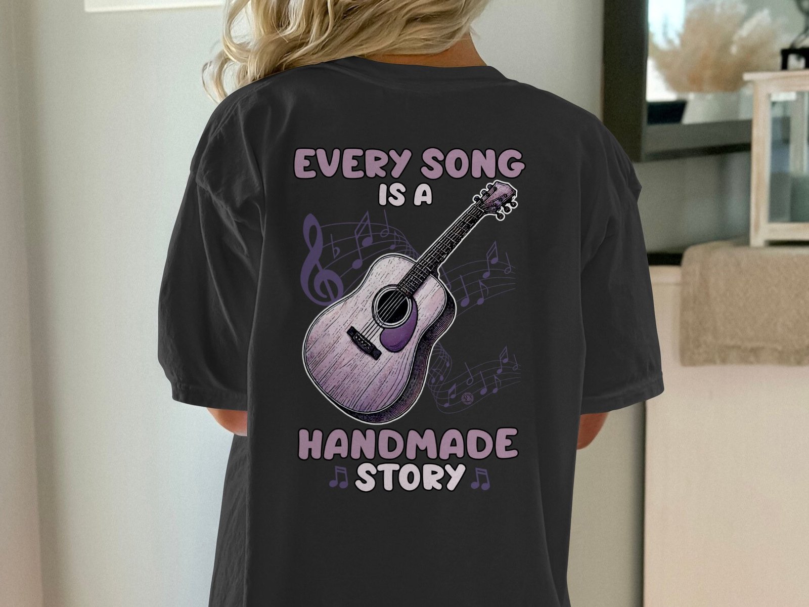 Schallplatte T-Shirt Musik Liebhaber Vinyl Zeitlose Melodien Platte Shirt Flanel Musiknoten T-Shirt Retro Vintage Akkorde Shirt Akustik Tee