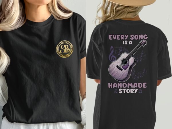 Schallplatte T-Shirt Musik Liebhaber Vinyl Zeitlose Melodien Platte Shirt Flanel Musiknoten T-Shirt Retro Vintage Akkorde Shirt Akustik Tee - Image 8