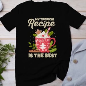 Tropisches Coquito Weihnachten T-Shirt, Traditionelles Kokosnuss Urlaubsgetränk Shirt, Festliches Puerto Rico Karibik Tee, Kokos Reisetop