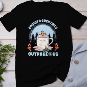 Tropisches Coquito Weihnachten T-Shirt, Traditionelles Kokosnuss Urlaubsgetränk Shirt, Festliches Puerto Rico Karibik Tee, Kokos Reisetop