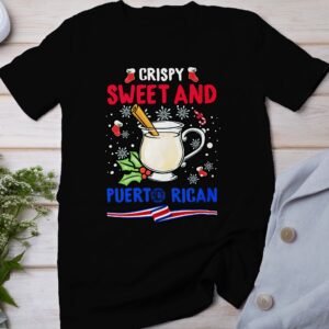 Tropisches Coquito Weihnachten T-Shirt, Traditionelles Kokosnuss Urlaubsgetränk Shirt, Festliches Puerto Rico Karibik Tee, Kokos Reisetop