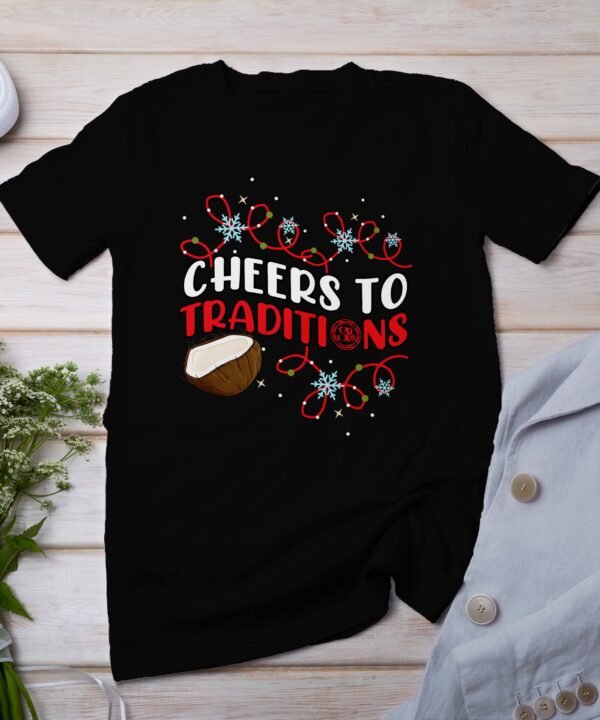 Tropisches Coquito Weihnachten T-Shirt, Traditionelles Kokosnuss Urlaubsgetränk Shirt, Festliches Puerto Rico Karibik Tee, Kokos Reisetop