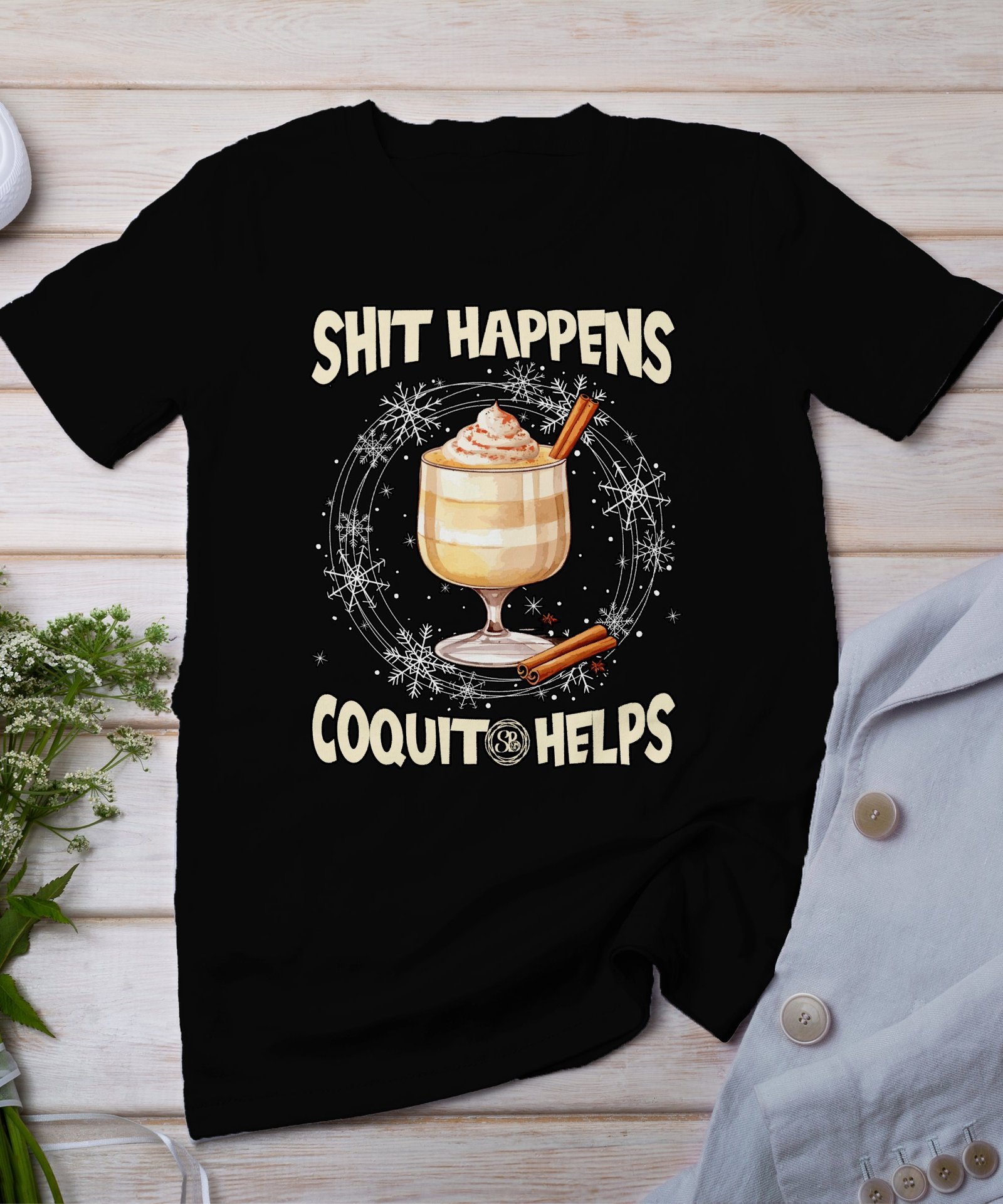 Tropisches Coquito Weihnachten T-Shirt, Traditionelles Kokosnuss Urlaubsgetränk Shirt, Festliches Puerto Rico Karibik Tee, Kokos Reisetop