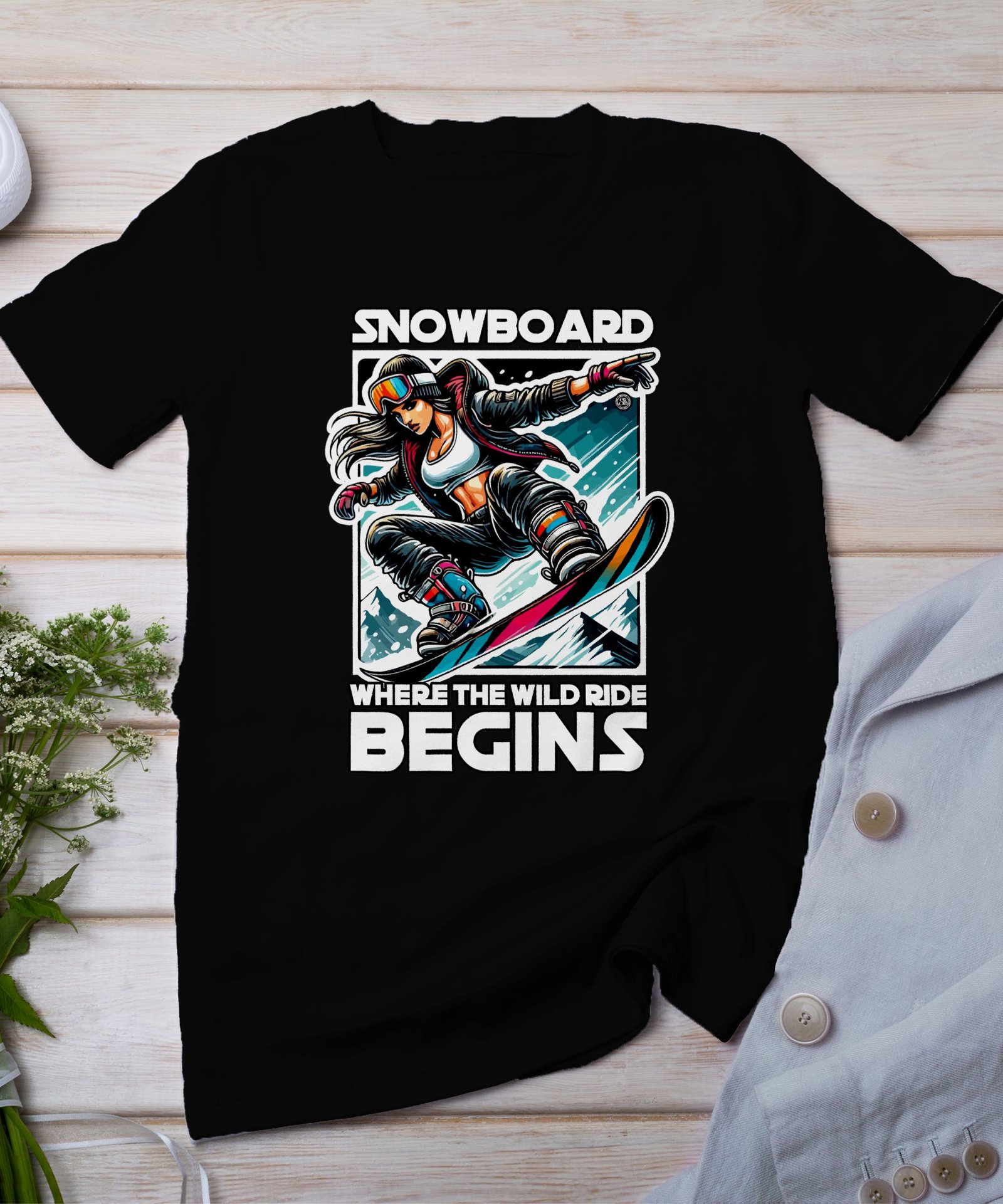 Snowboard Weihachten Schnee