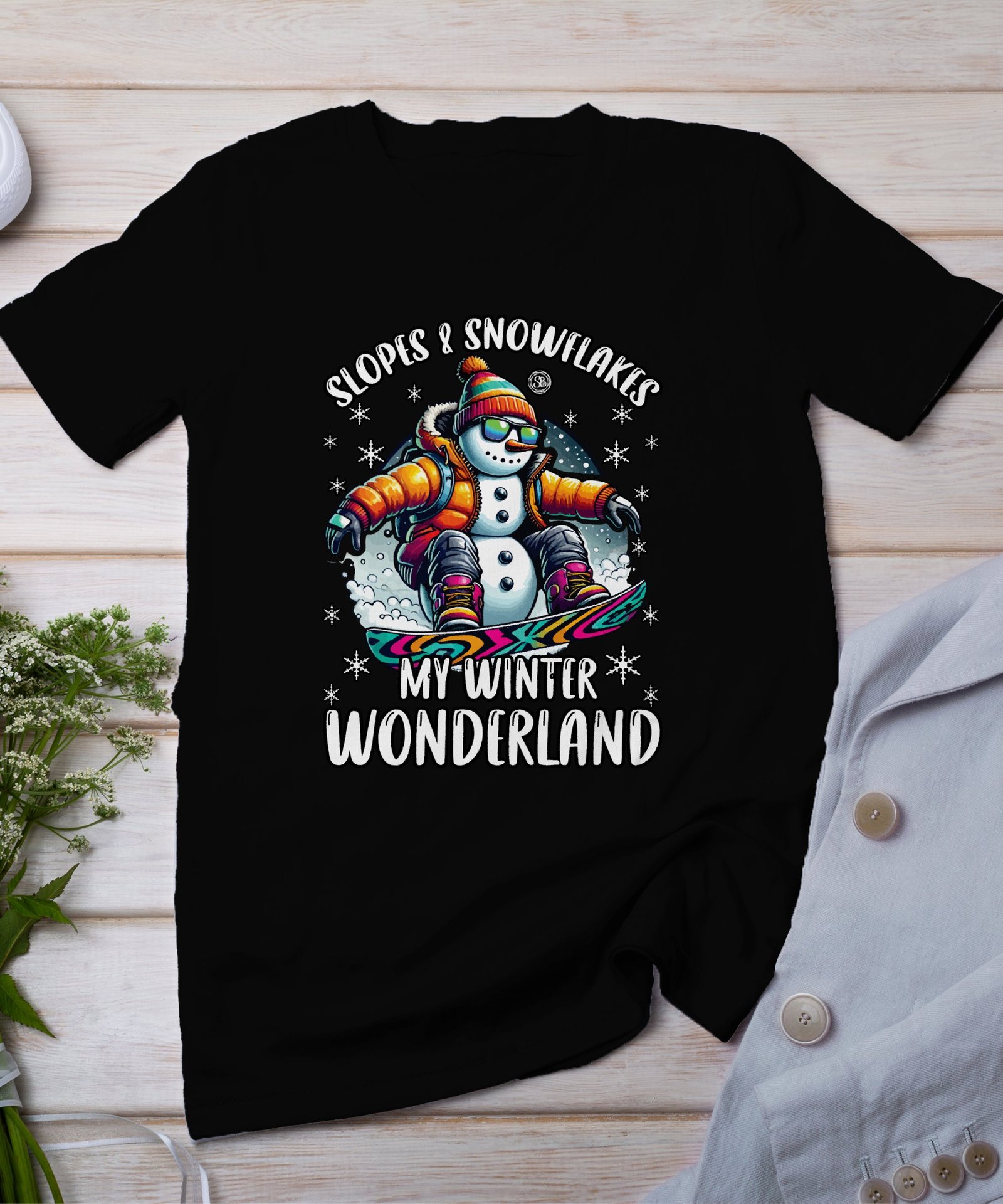 Snowboard Weihachten Schnee