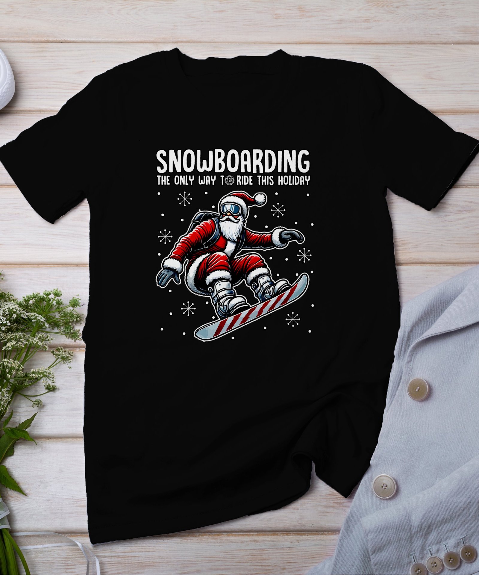 Snowboard Weihachten Schnee