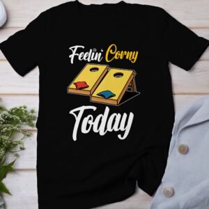 Cornhole Gartenspiel T-Shirt, Camping Freizeitspiel Shirt, Familien Sieger Outfit, Wurfsack Holzbrettspiel Tee, Sommer Outdoor-Spiel Champ
