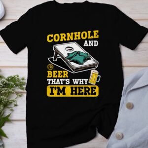Cornhole Gartenspiel T-Shirt, Camping Freizeitspiel Shirt, Familien Sieger Outfit, Wurfsack Holzbrettspiel Tee, Sommer Outdoor-Spiel Champ