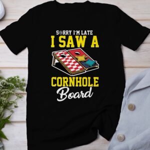 Cornhole Gartenspiel T-Shirt, Camping Freizeitspiel Shirt, Familien Sieger Outfit, Wurfsack Holzbrettspiel Tee, Sommer Outdoor-Spiel Champ
