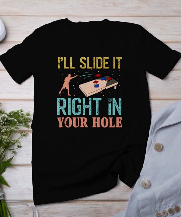 Cornhole Gartenspiel T-Shirt, Camping Freizeitspiel Shirt, Familien Sieger Outfit, Wurfsack Holzbrettspiel Tee, Sommer Outdoor-Spiel Champ