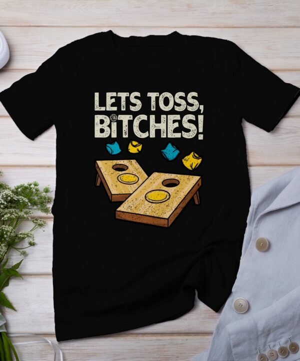 Wurfsack Gartenspiel T-Shirt, Grillparty Freizeitspiel Shirt, Turniersieger Outfit, Cornhole Holzbrettspiel Tee, Sommer Wurfspiel Champ