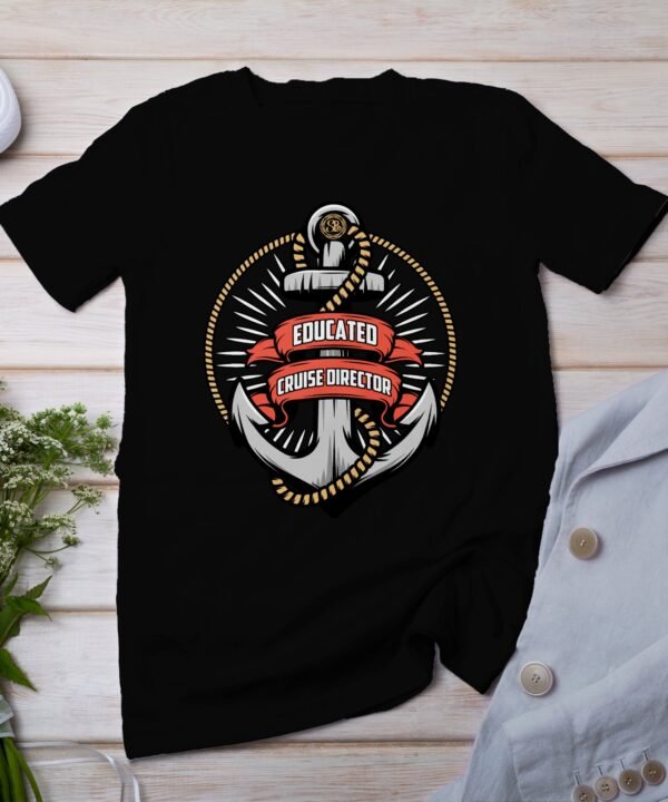 Kreuzfahrt Direktor T-Shirt, Seefahrt Urlaubsplanung Top, Maritimes Reiseorganisator Kapitän Shirt, Ozean Navigator Segel Schifffahrt Tee