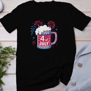 Independence Day Shirt Amerika T-Shirt USA Flagge Shirt 4 Juli Outfit Patrioten Look Freiheit Shirt Sommergetränk Style Feiertag Kleidung